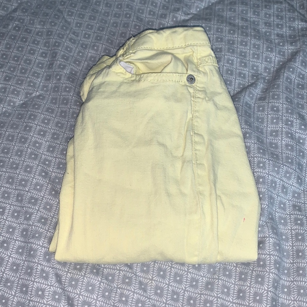 Yellow rewind jeans